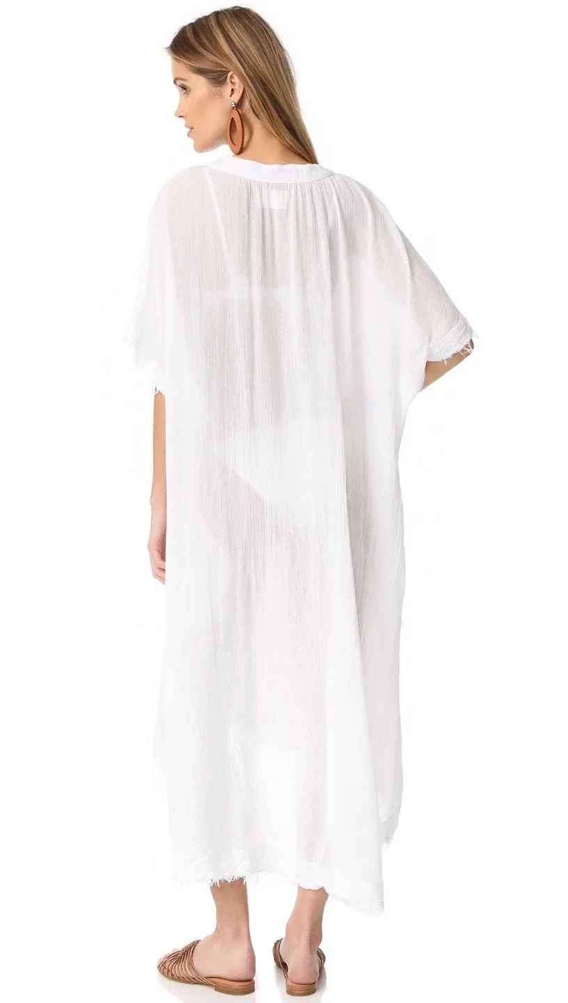 9Seed Tunisia Caftan Dress White