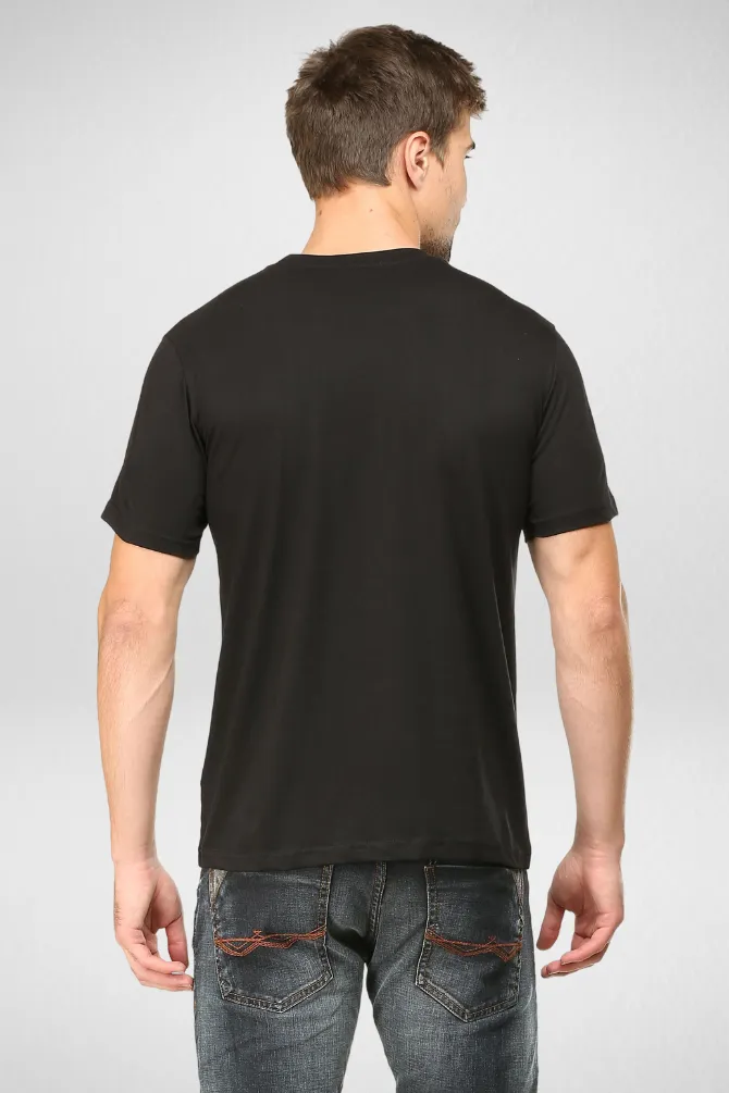 Black and White Plain T-shirts Combo for Men