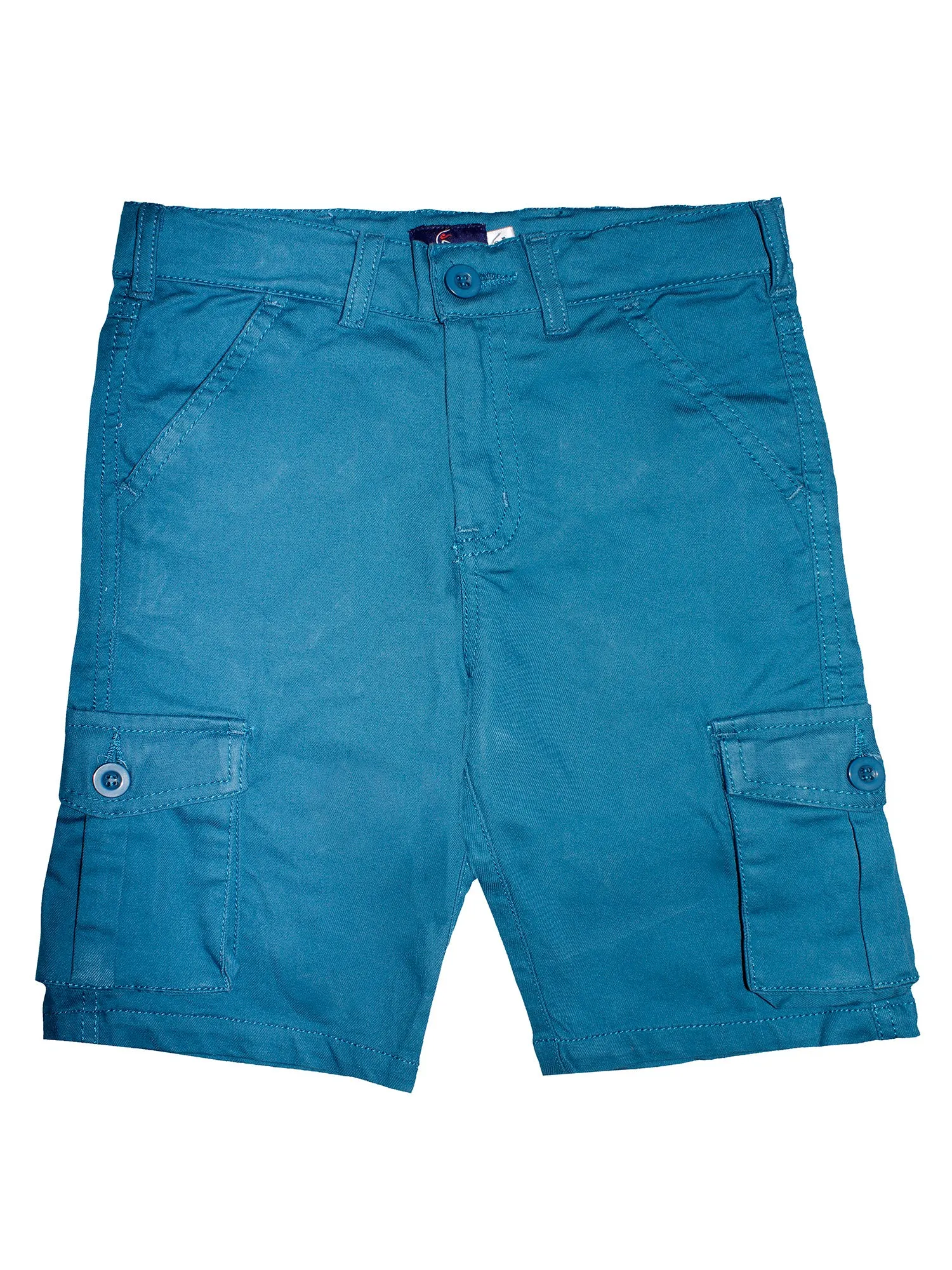 Boys Cotton Twill Knee Length Cargo Shorts