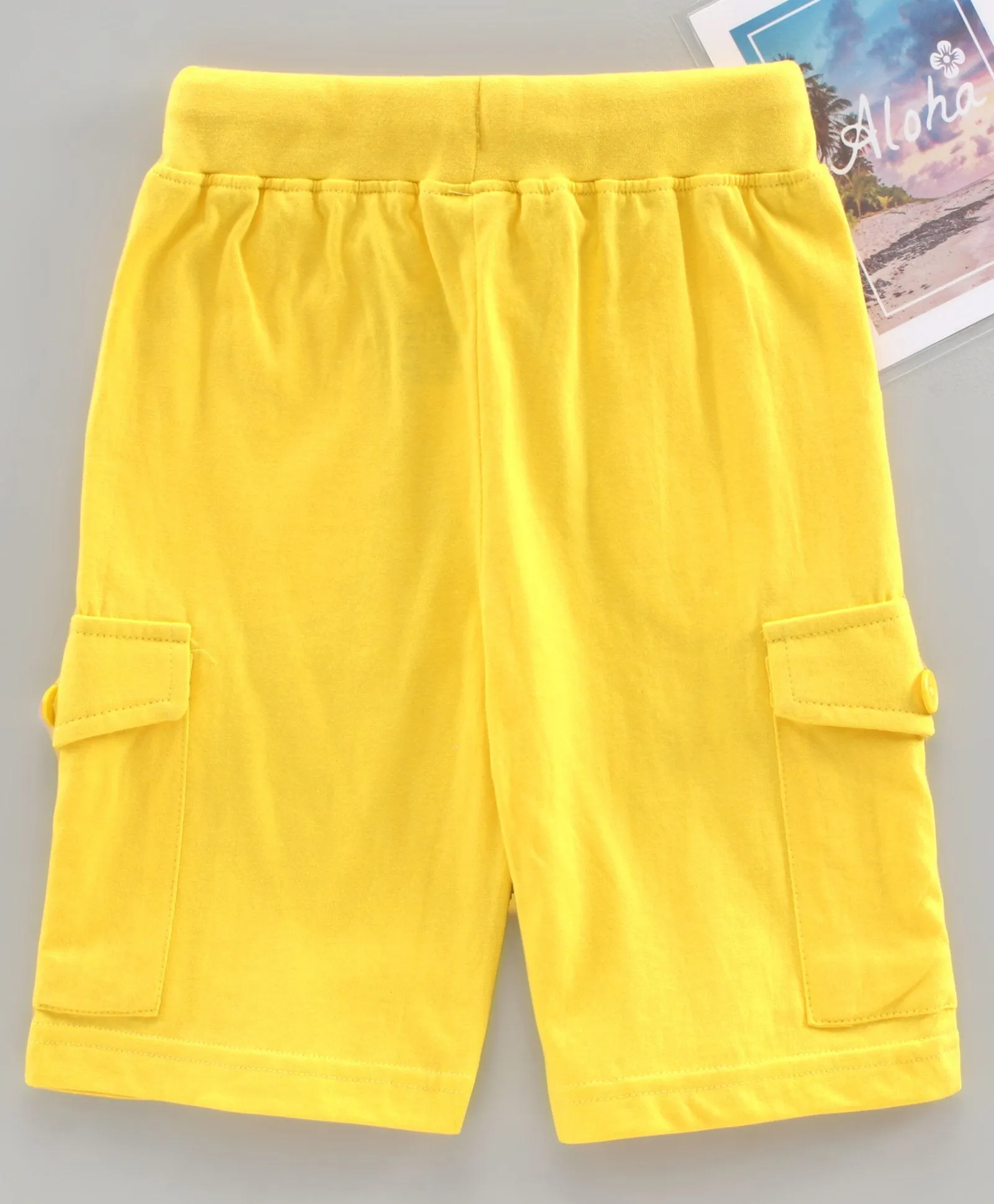 Boys Knee Length Jersey Cargo Shorts