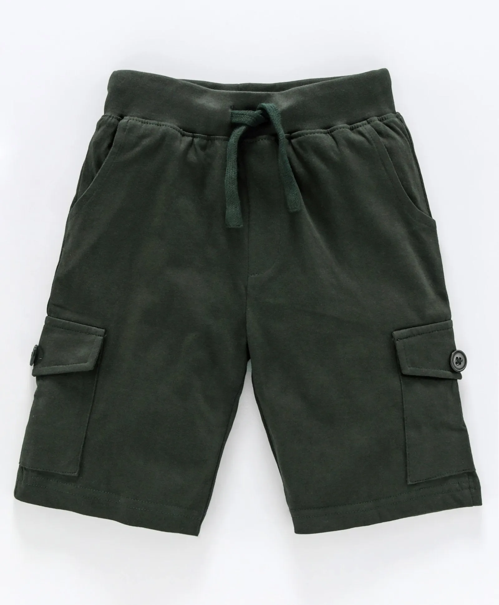 Boys Knee Length Jersey Cargo Shorts