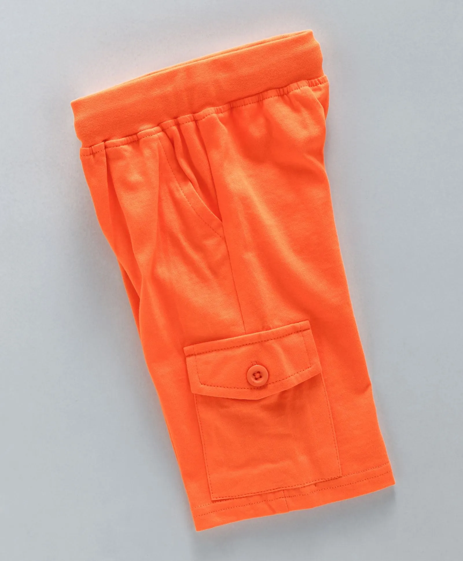 Boys Knee Length Jersey Cargo Shorts