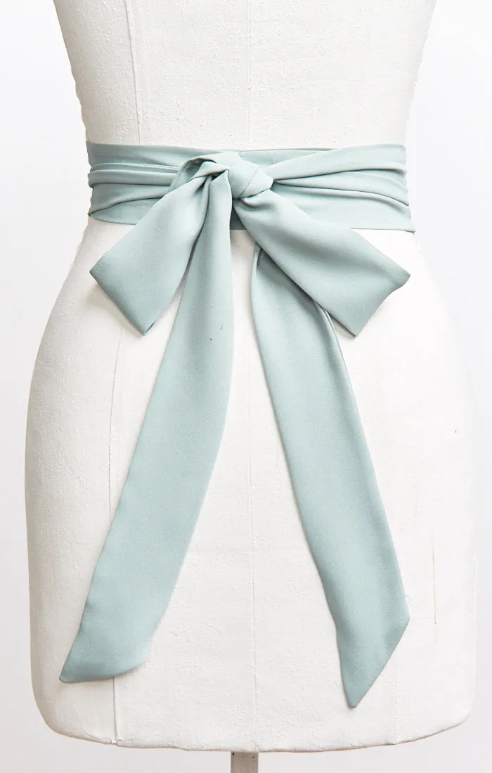 Bridesmaid Sash ~ Silver Sage Crisp