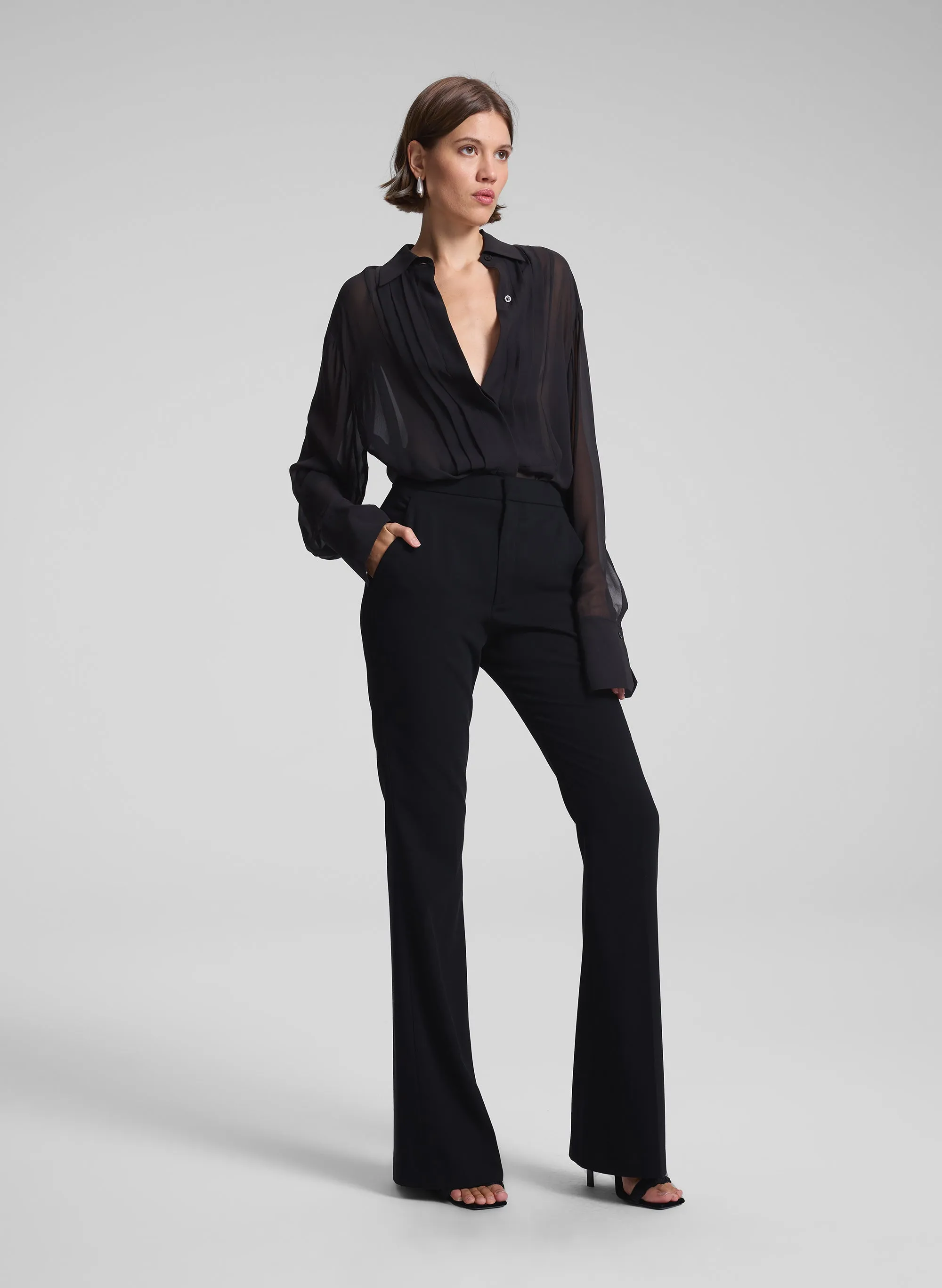 Camden Tux Silk Top