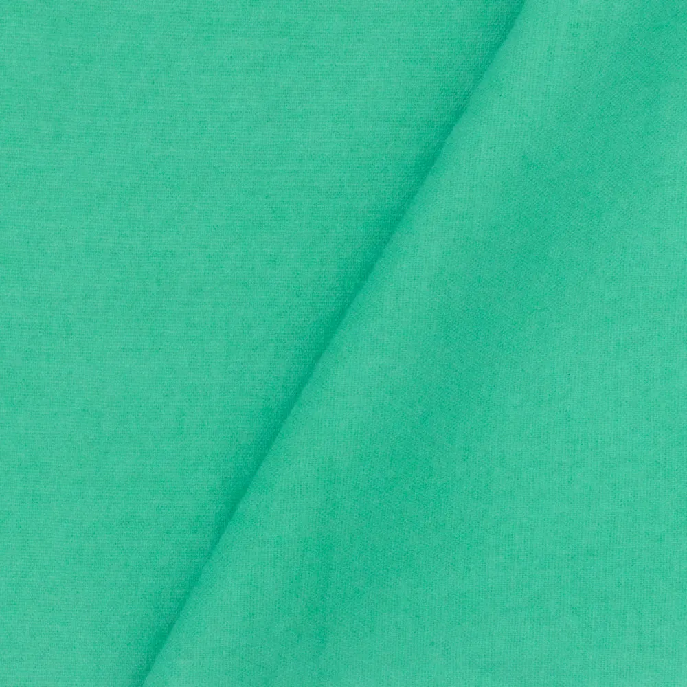 Crystal Teal Cotton Slubbed Stretch Shirting Woven Fabric