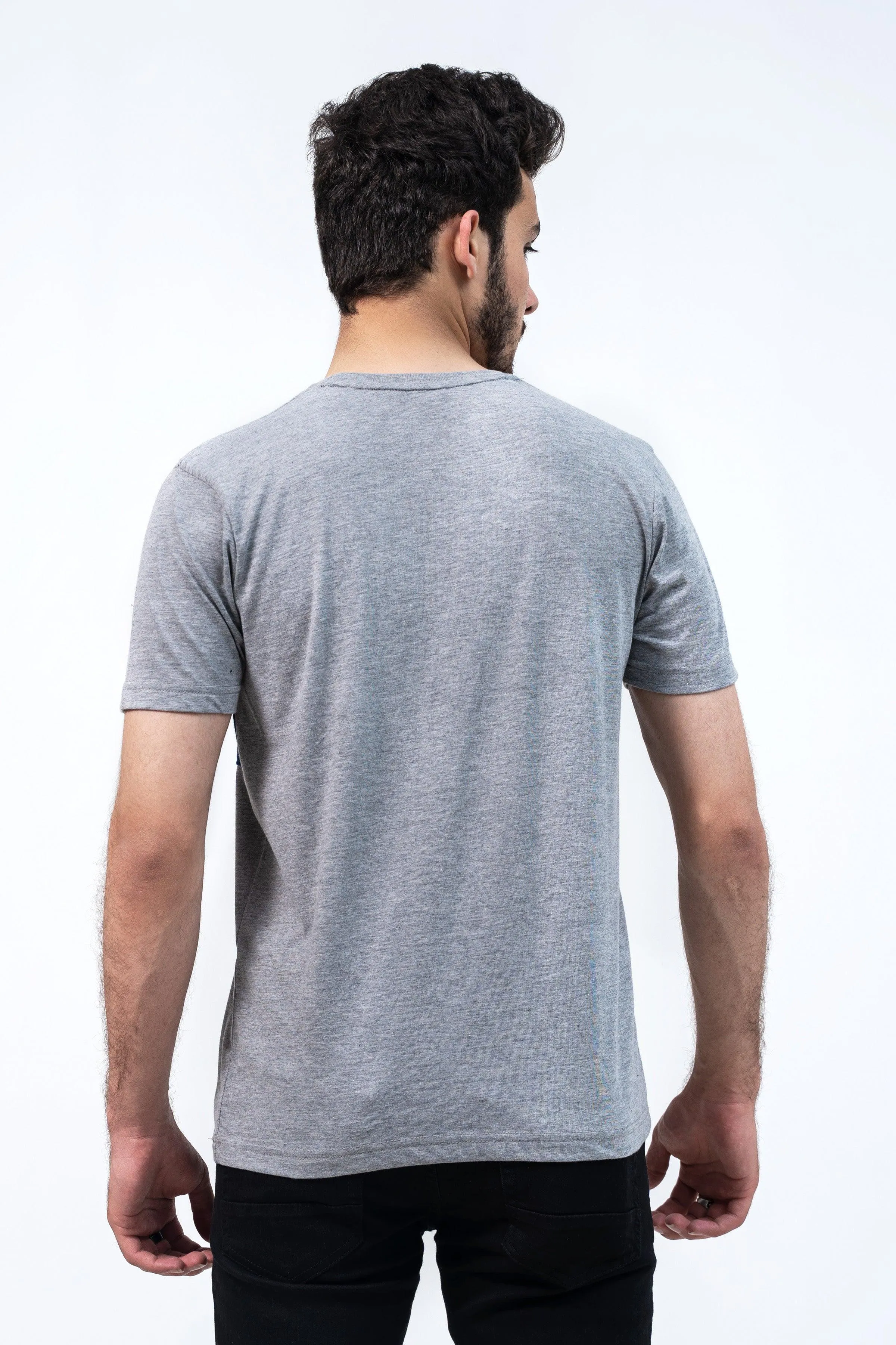 CUT & SEW T SHIRT HYDER GREY