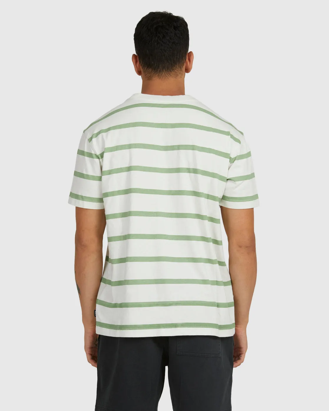 Del Ray Stripe Tee - Antique White