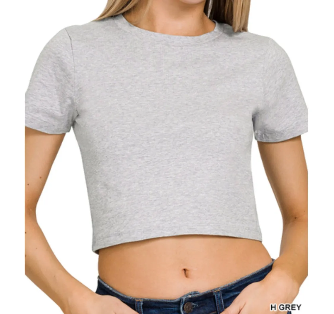 Everyday Essentials Cropped Tees