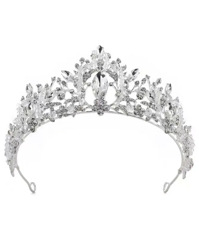 Fine Alloy Zircon Crystal Hollow Out Kids Crown IU031