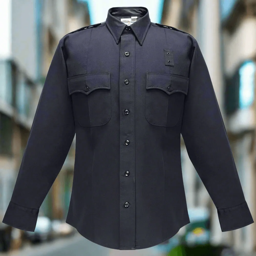 Flying Cross Deluxe Tactical Long Sleeve Shirt w/ Com Ports - LAPD Navy