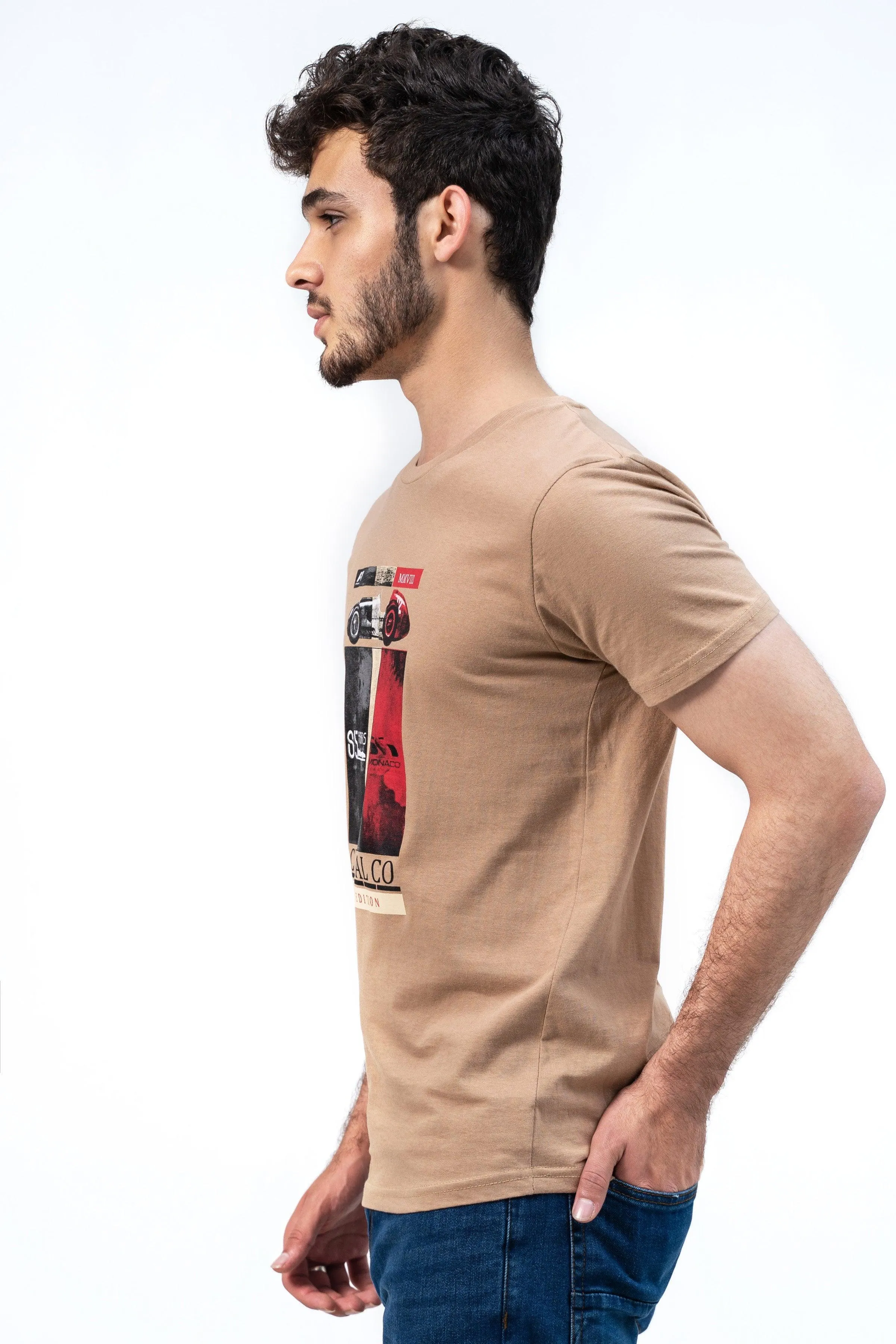 FORMULA 1 GRAPHIC TEES KHAKI