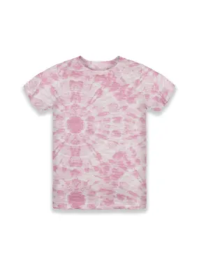 Girls Tie & Dye Round Neck Half Sleeve Tee