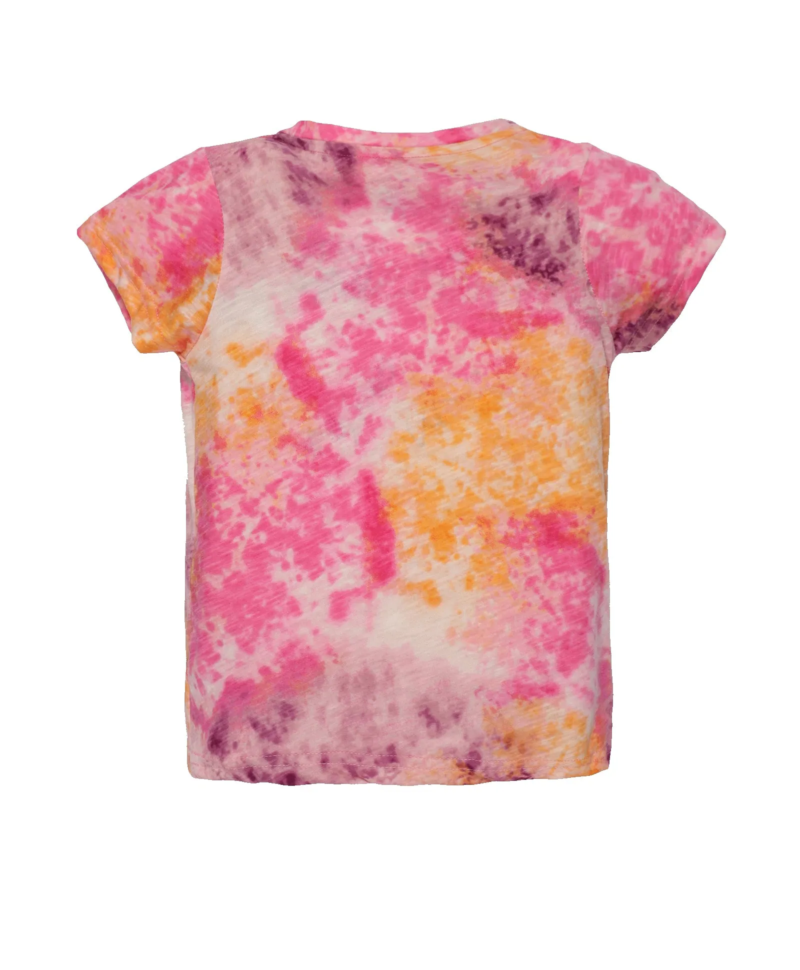 Girls Tie & Dye Round Neck Half Sleeve Tee