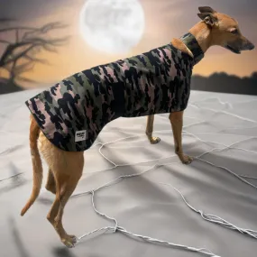 Going Commando Spring Greyhound cotton coat in cotton drill  & lightweight polar fleece washable