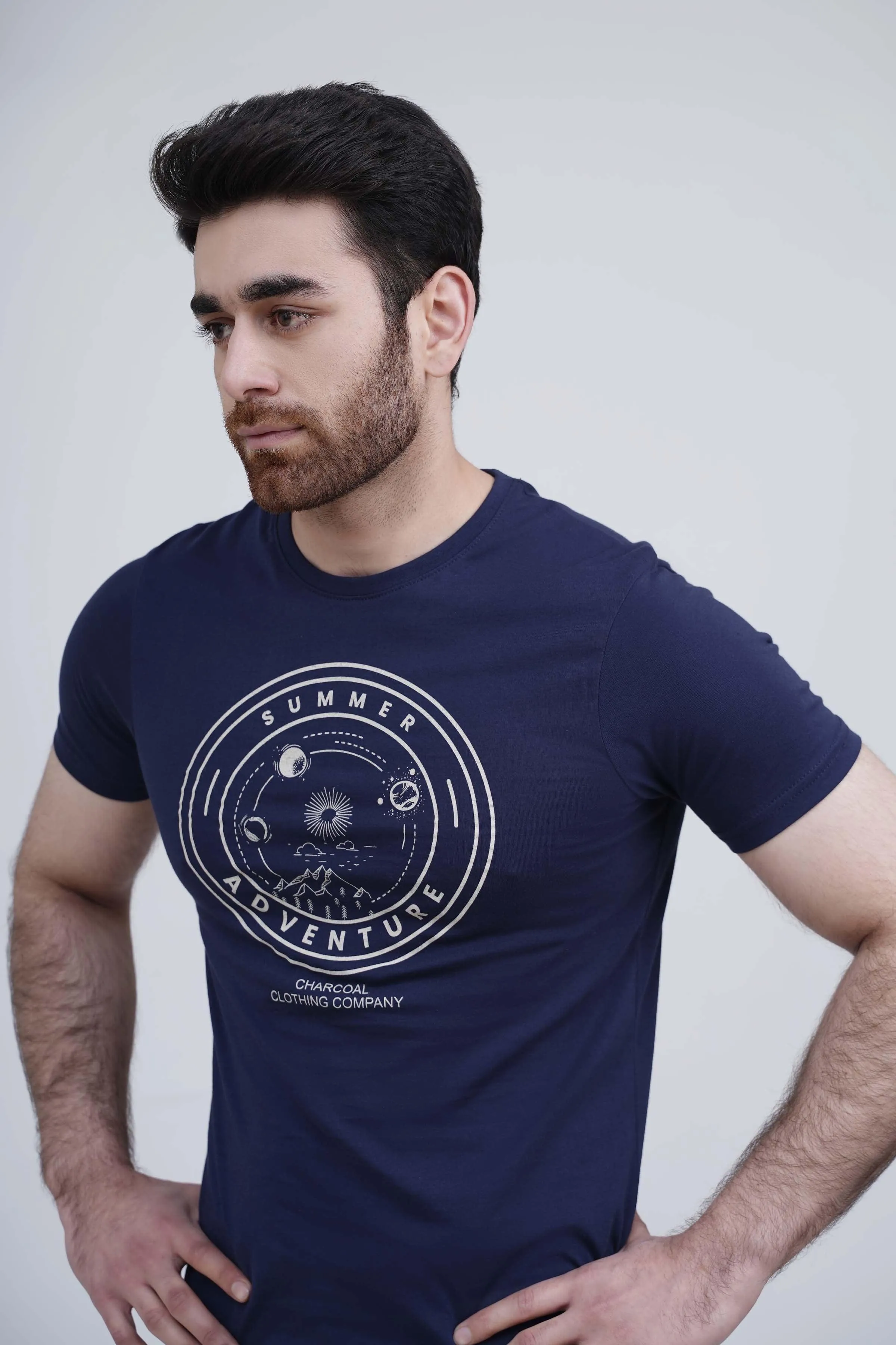 GRAPHIC T SHIRT NAVY