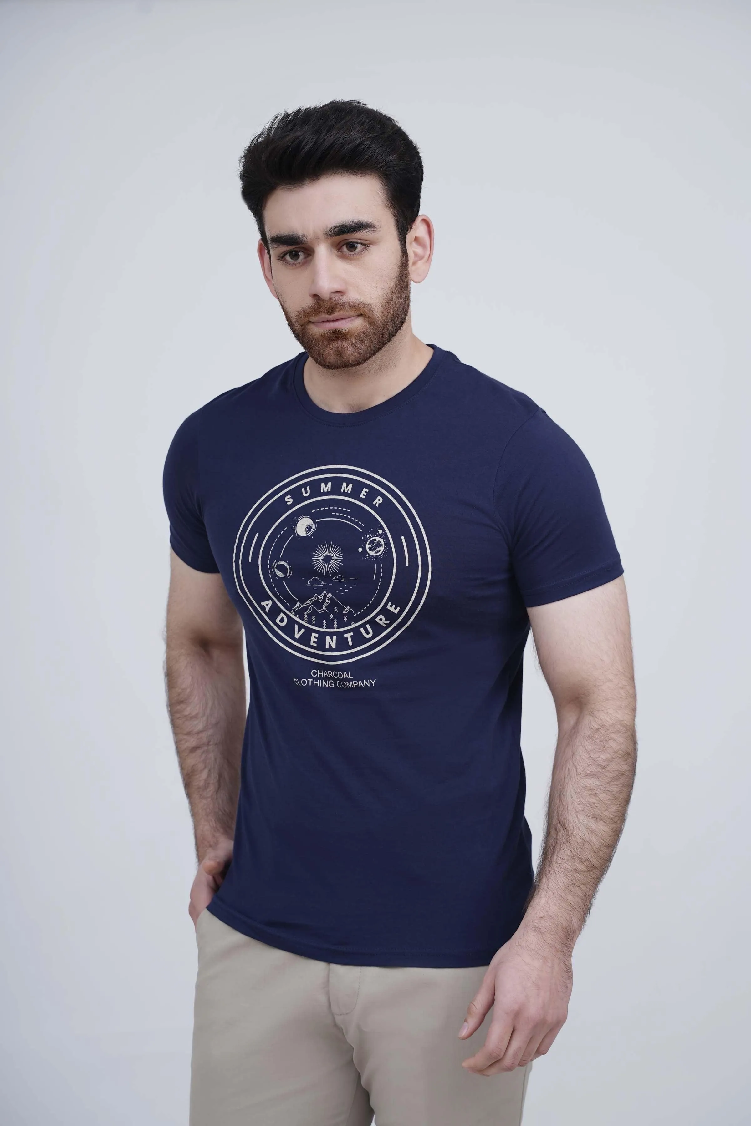 GRAPHIC T SHIRT NAVY