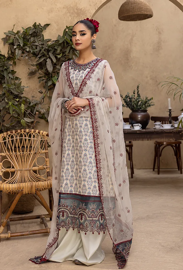 Ishq By Humdum Unstitched 3 Piece Emb Jacquard Collection'2024-IS-08