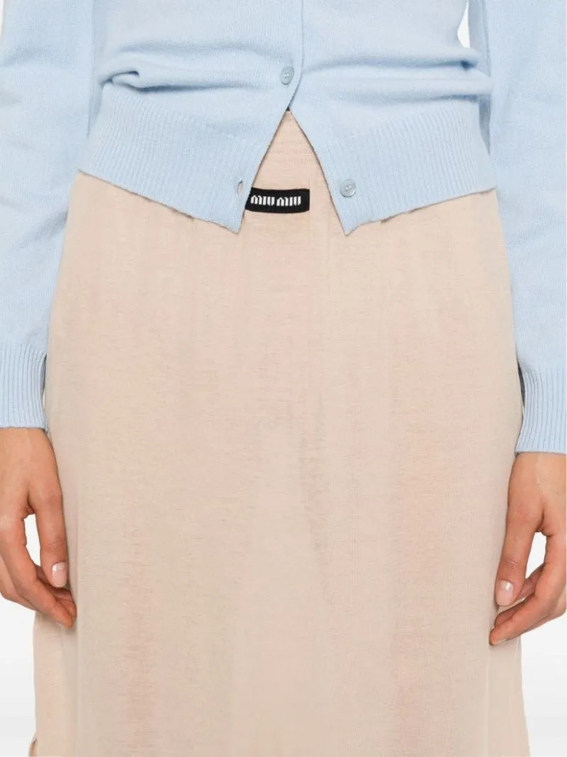 jersey midi skirt