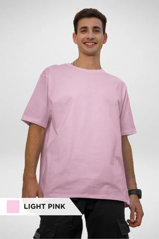 Light Pink and Mint Oversized T-Shirts Combo for Men