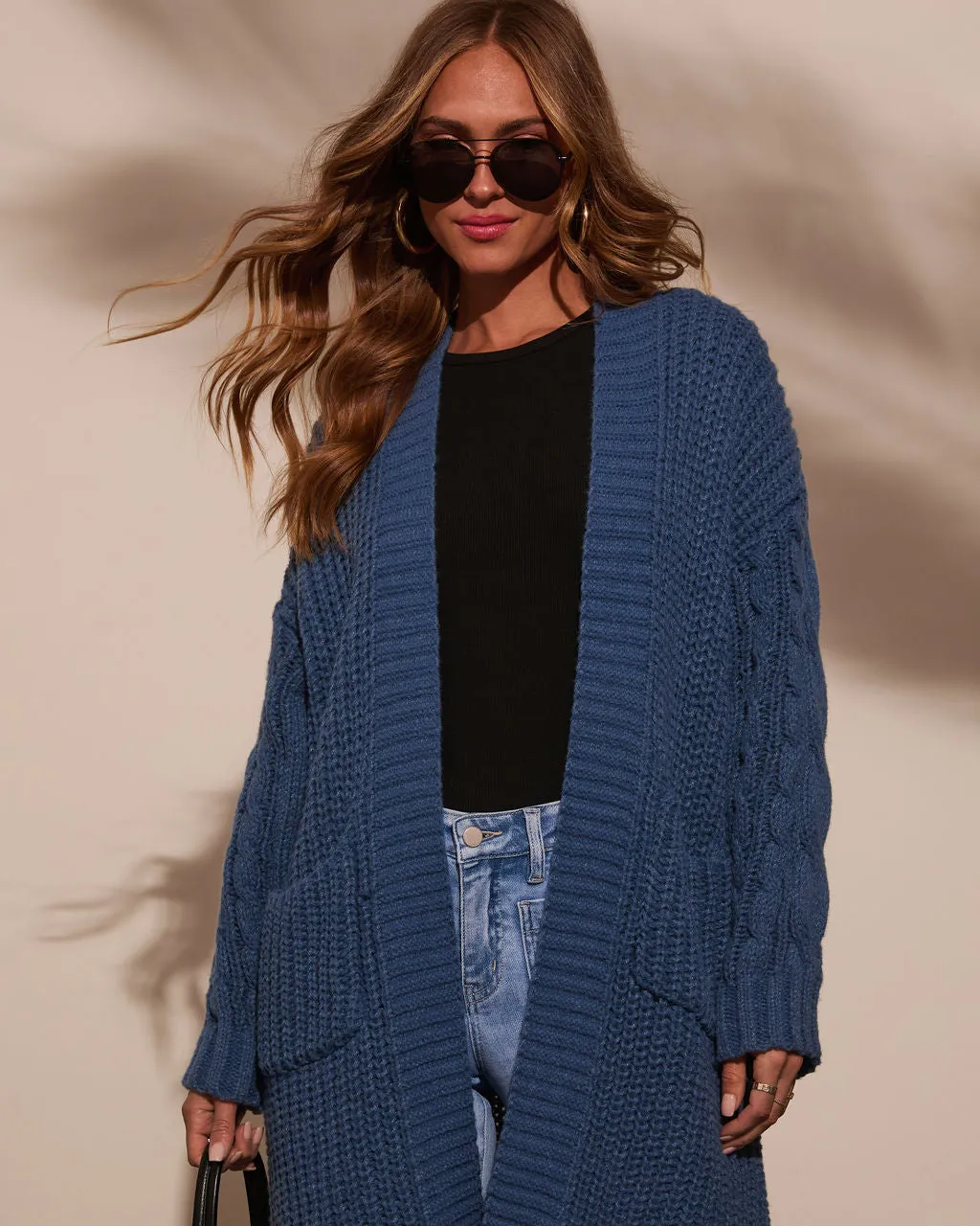 Ludlow Cable Knit Duster Cardigan