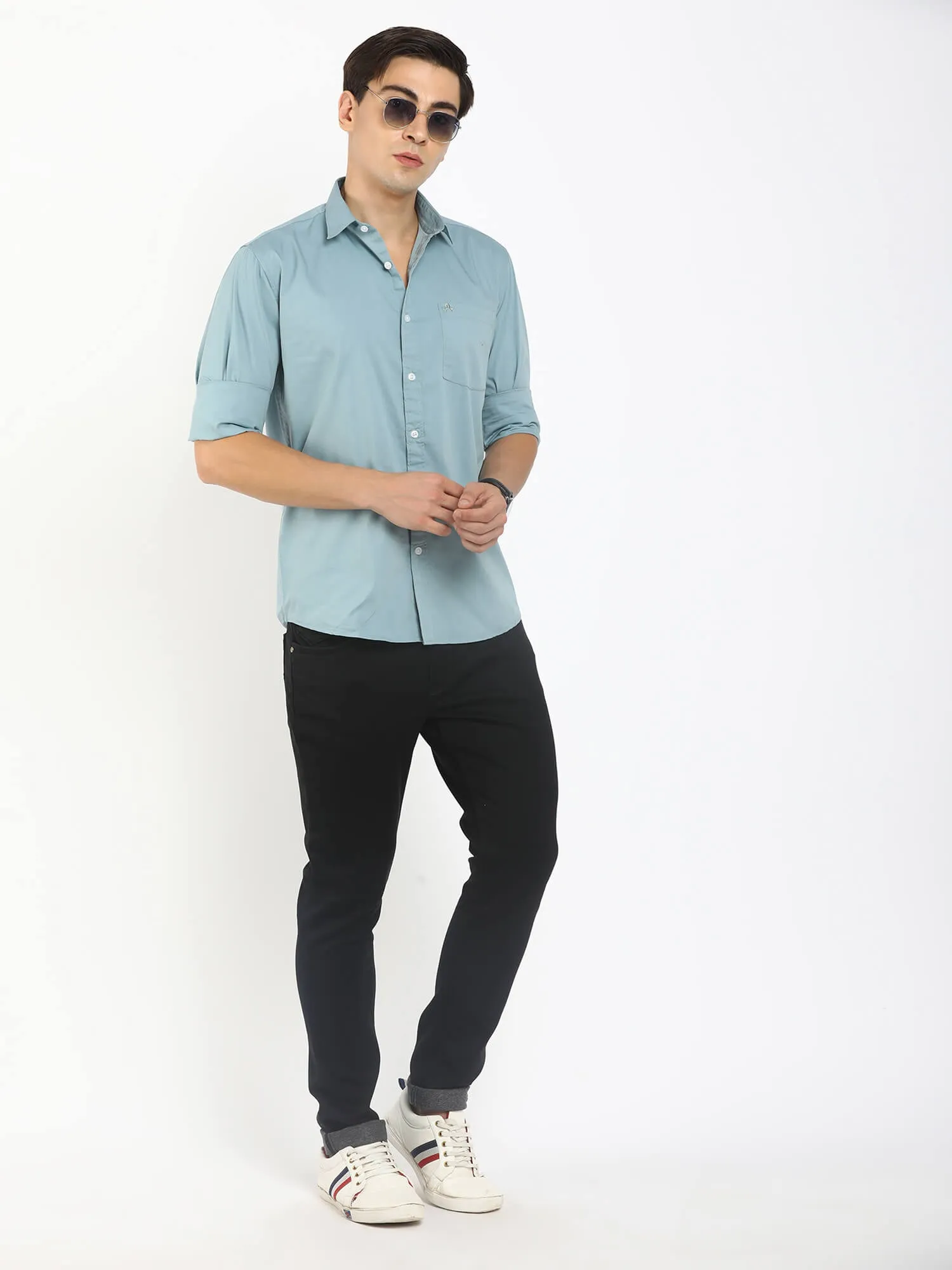 Men Blue Formal Shirt (GBMNR 3007)