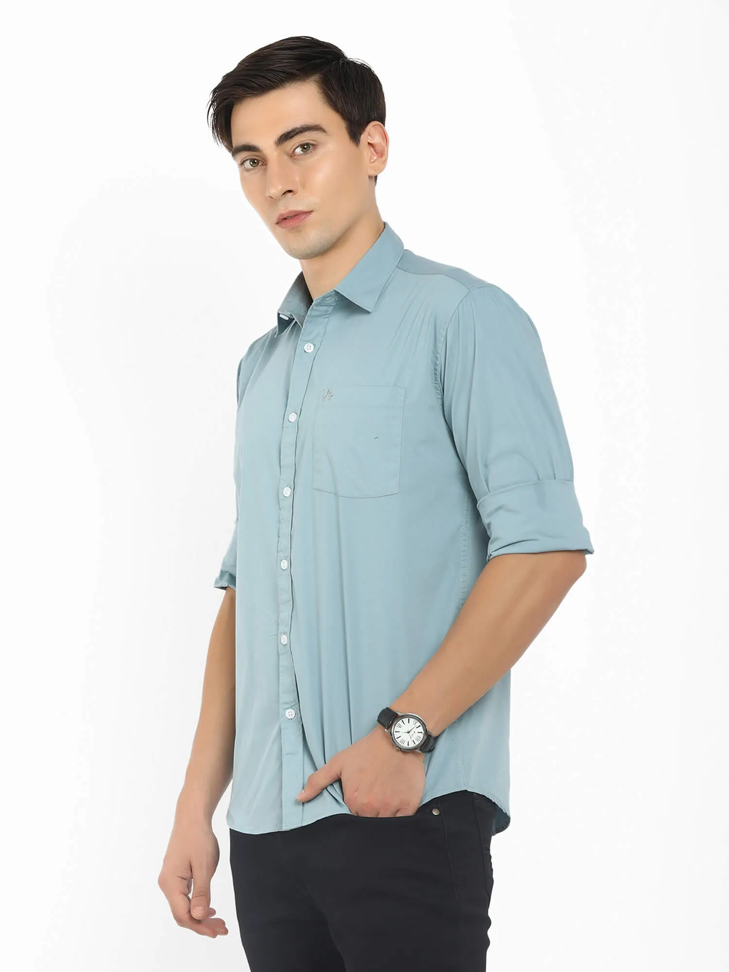 Men Blue Formal Shirt (GBMNR 3007)