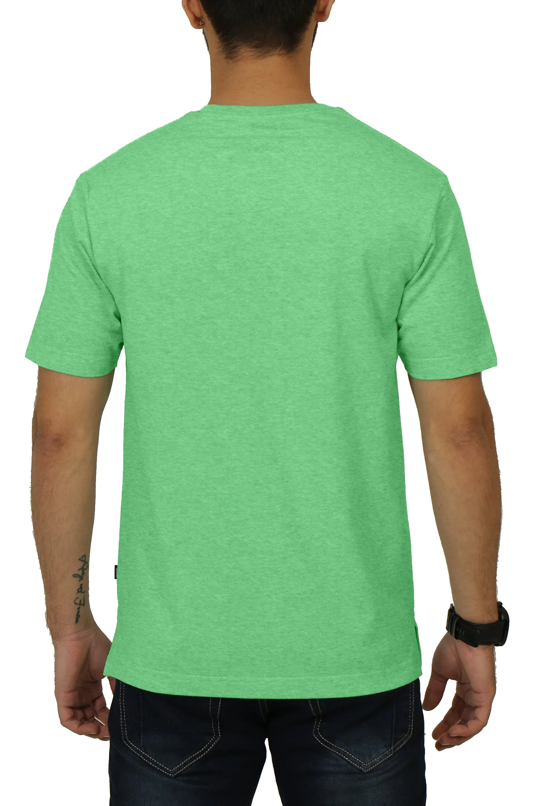 Men's Round Neck T-shirt - Fairway Heather