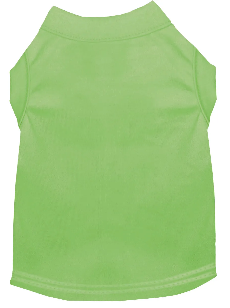 Plain Pet Shirts Lime Green Xs