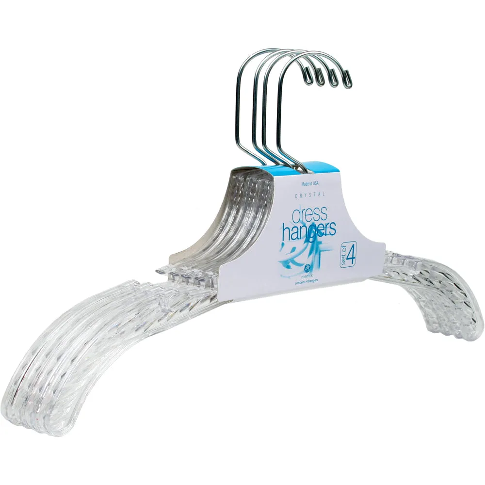 Plastic Dress Hangers - Clear