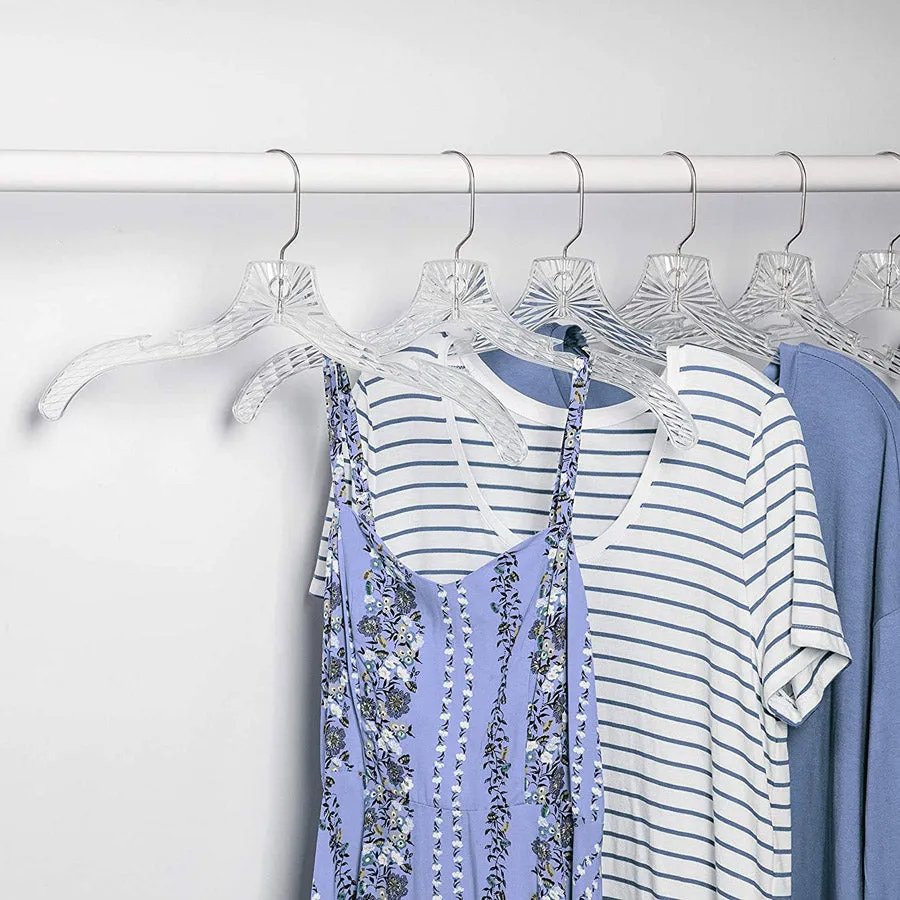 Plastic Dress Hangers - Clear