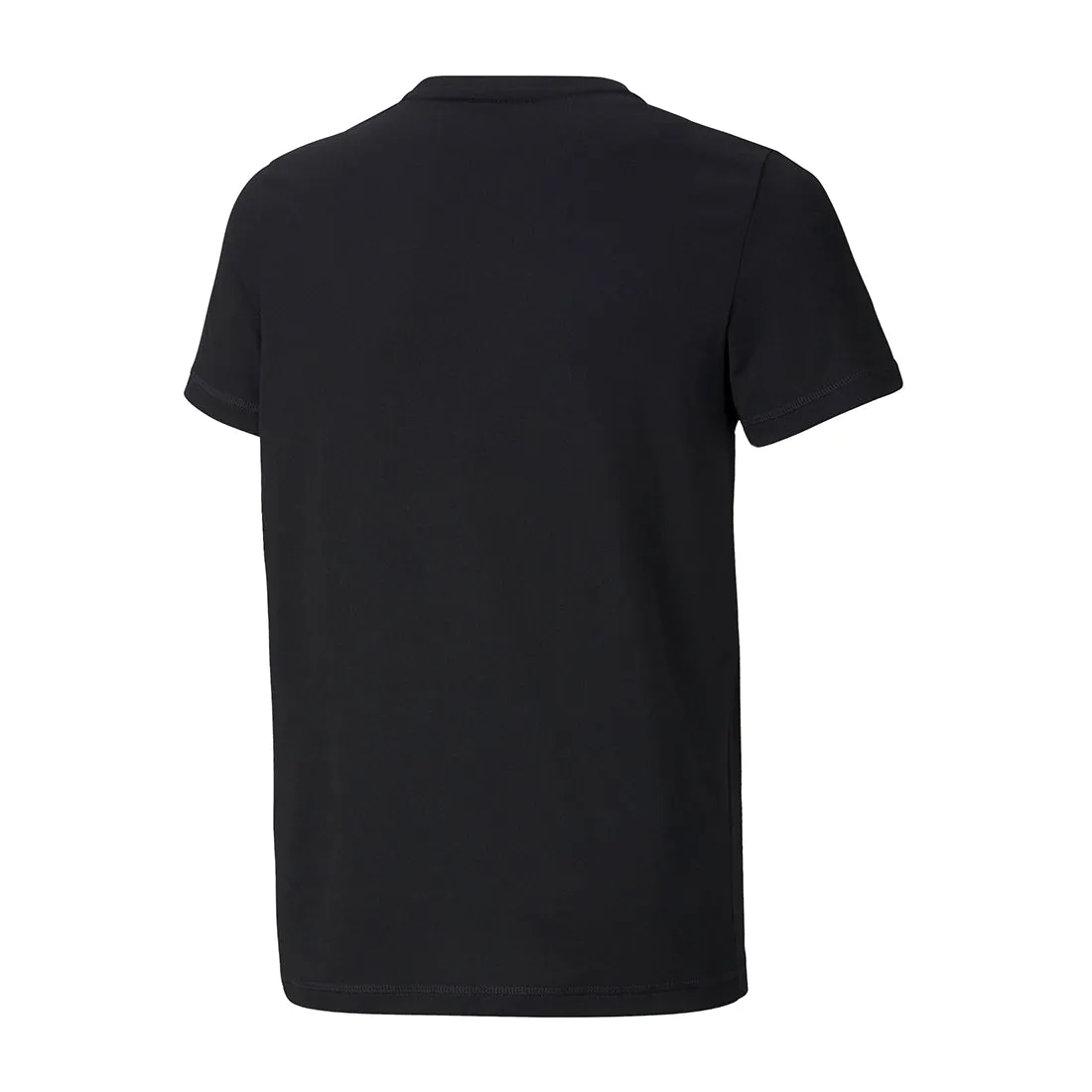 PUMA KIDS SMALL LOGO ACTIVE TEES ROUND NECK BLACK