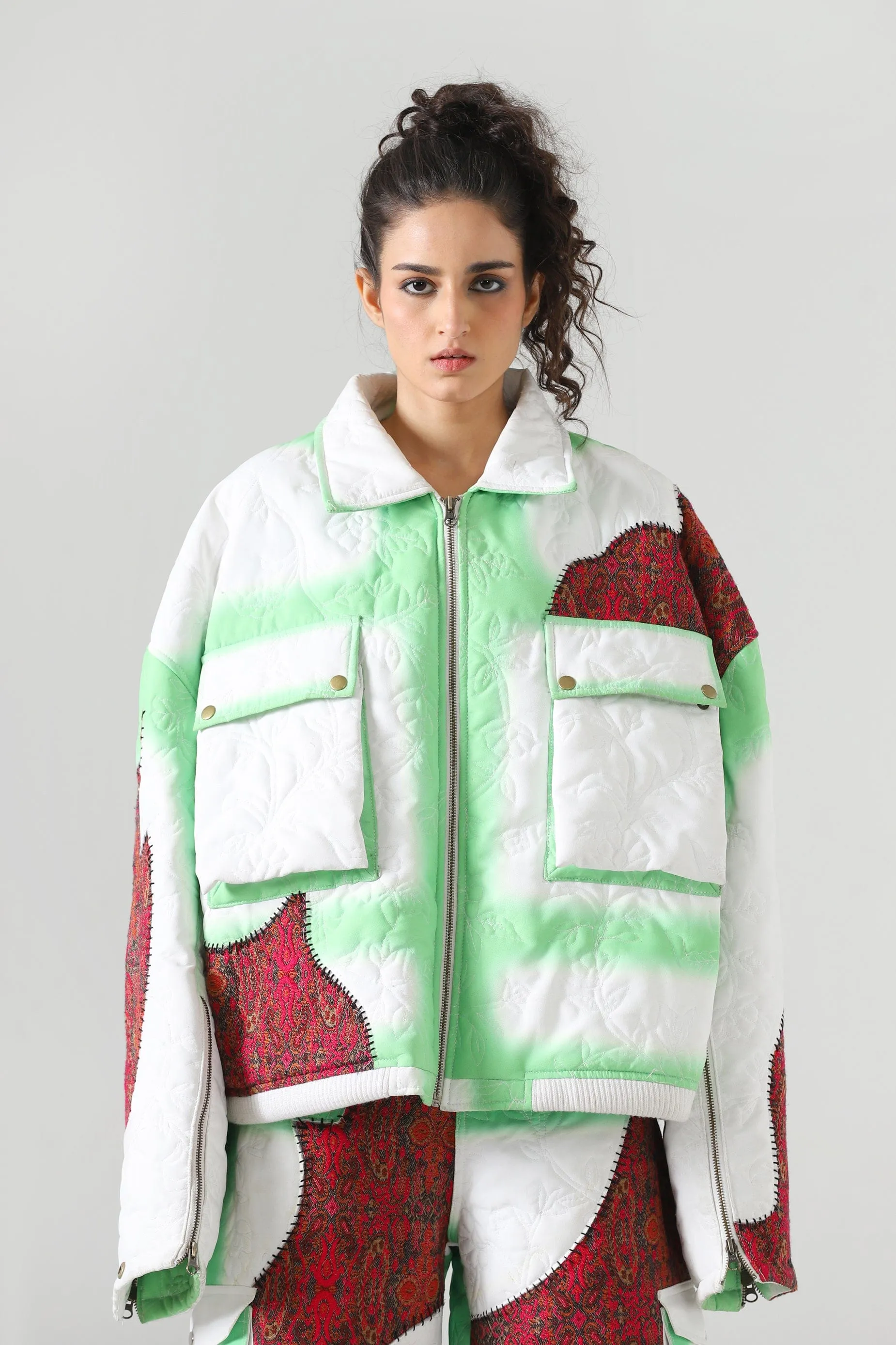 "CLOUDY LOVE" QUILTED JACKET