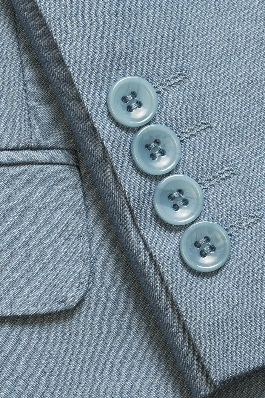 "Kennedy" Light Blue Suit Jacket