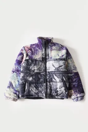 "SANDMAN" PRINTED SHERPA PUFFER JACKET