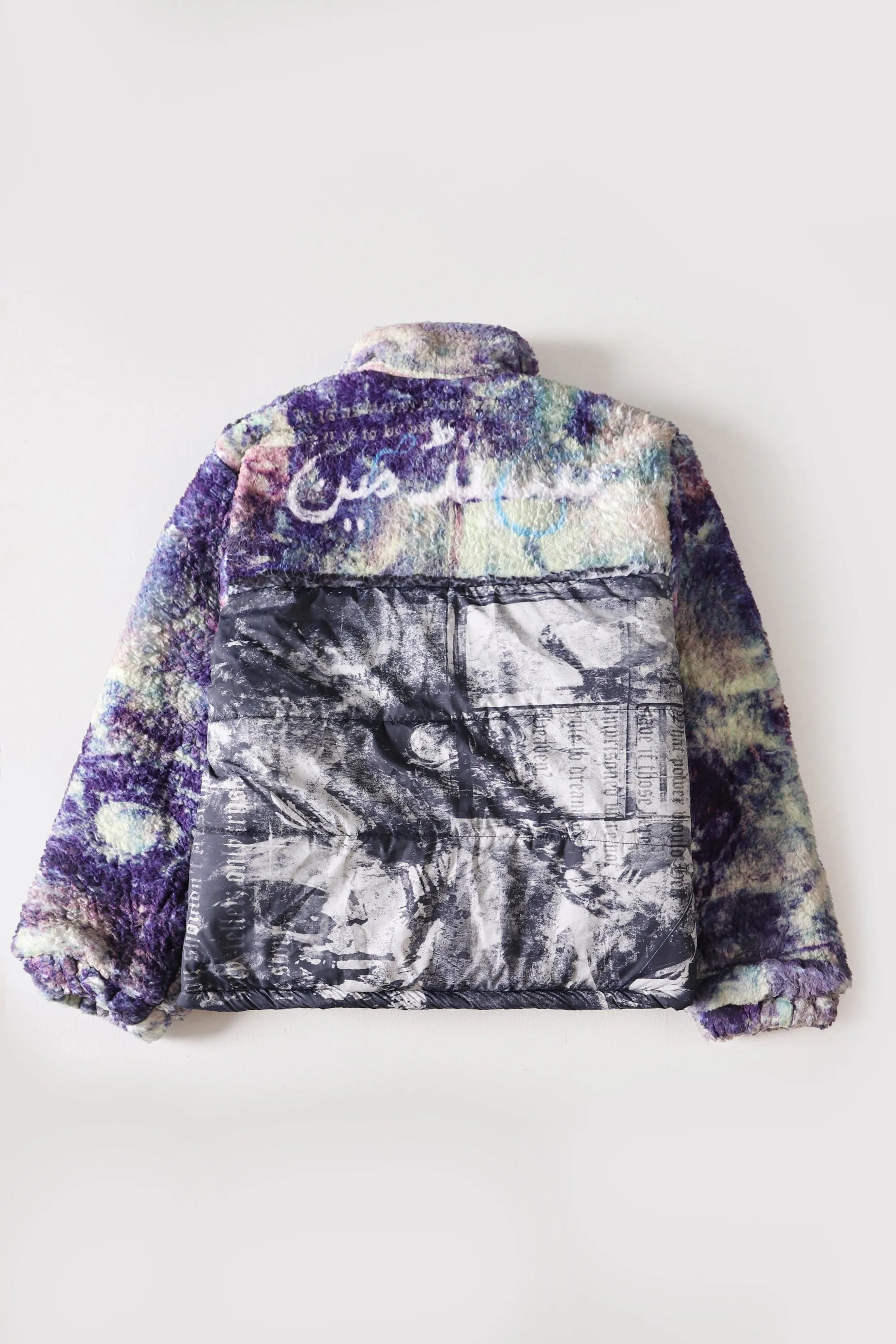 "SANDMAN" PRINTED SHERPA PUFFER JACKET