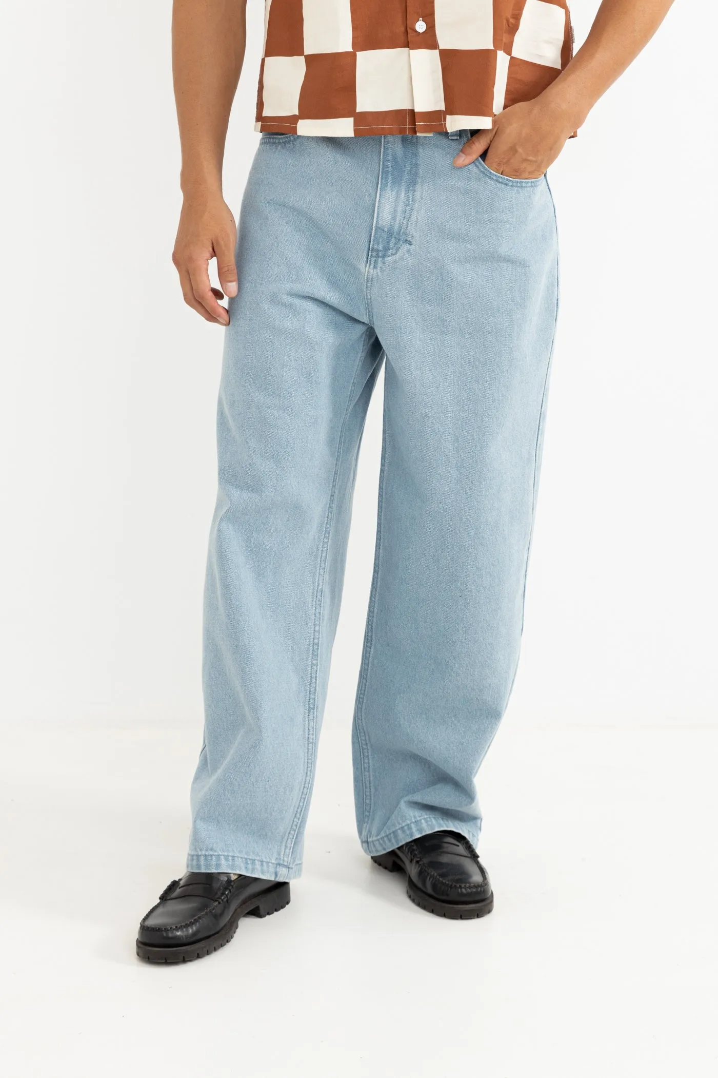 Relaxed Denim Pant Blue Wash