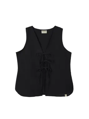 Relaxed Tie Vest (Nori)