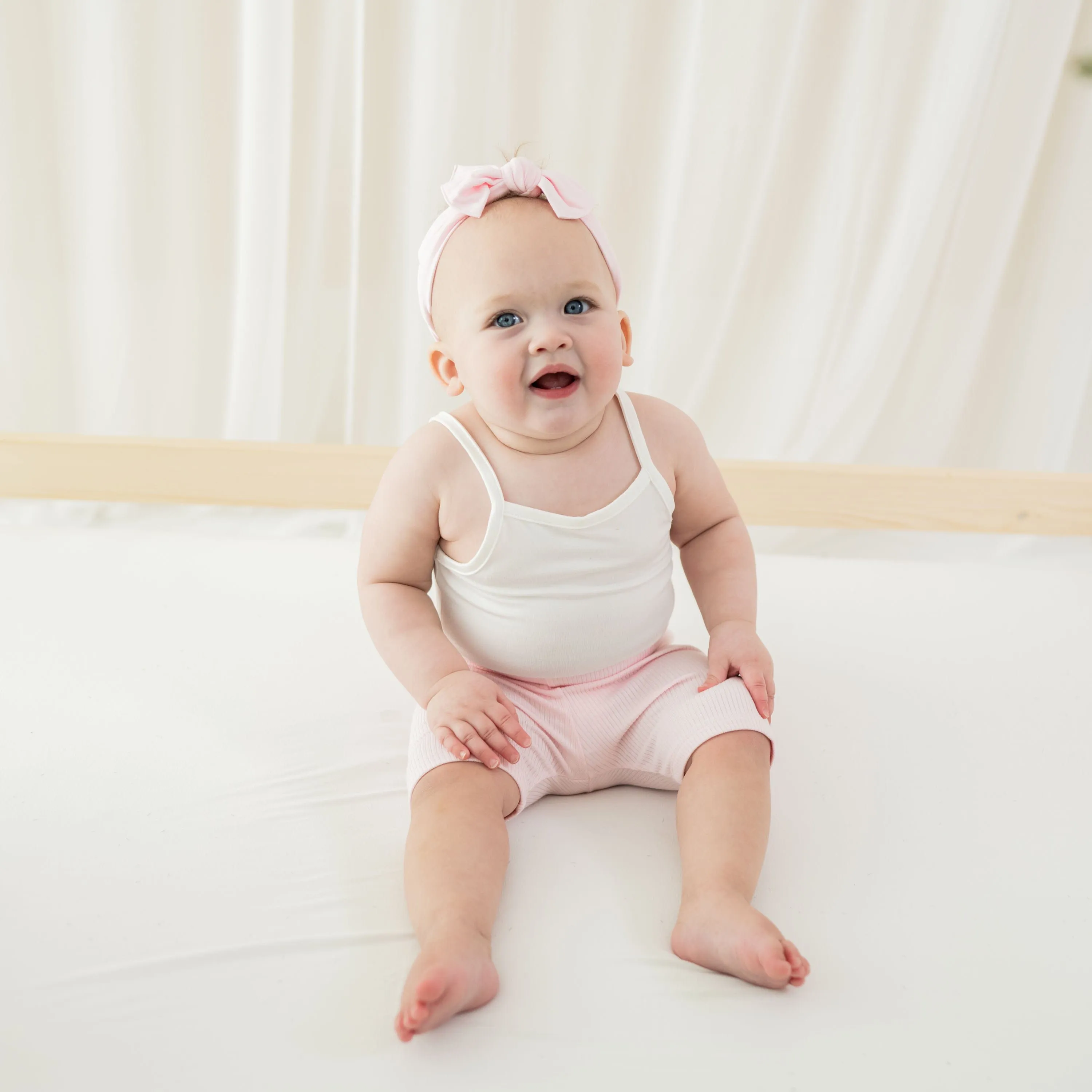 Ribbed Toddler Biker Shorts in Sakura