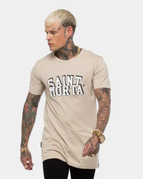 Saint Morta Varsity Round Neck Short Sleeve T-Shirt Stone