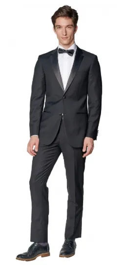 Slim Fit Black Notch Tuxedo