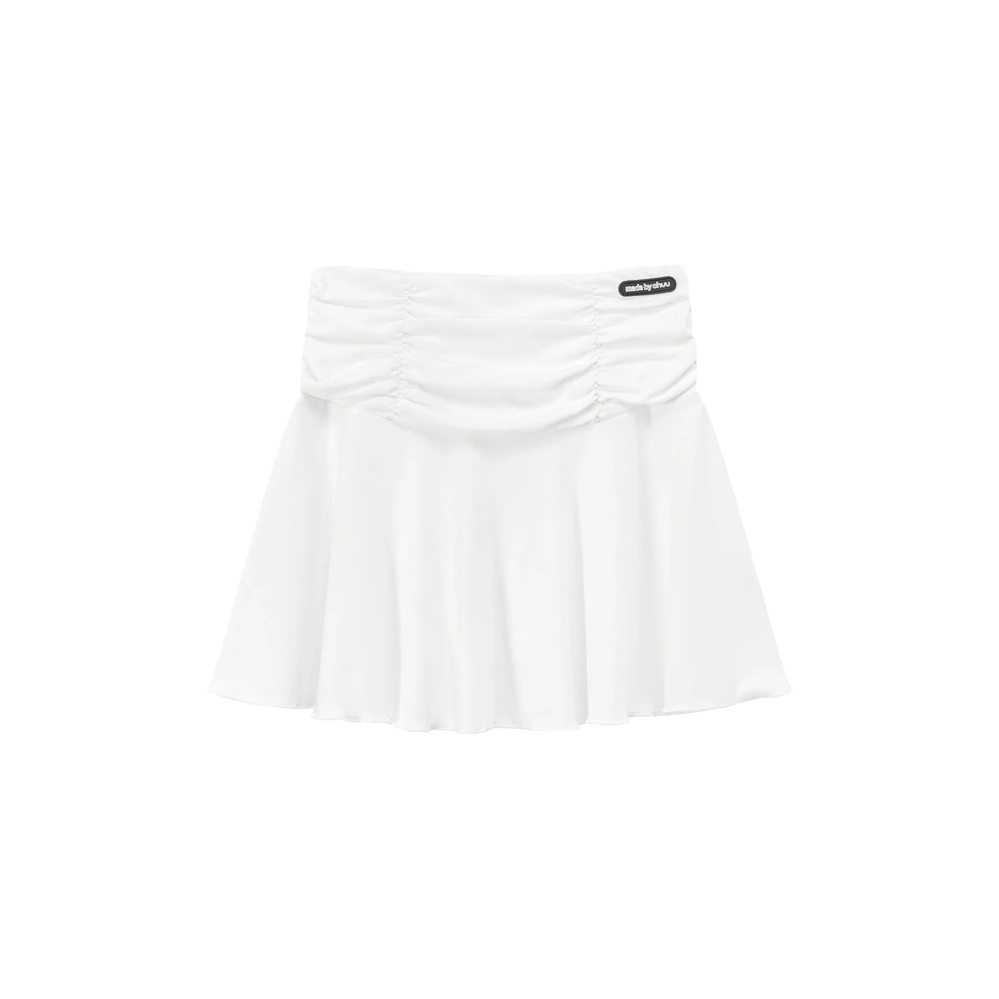 Sport Shirring Frill Mini Skirt