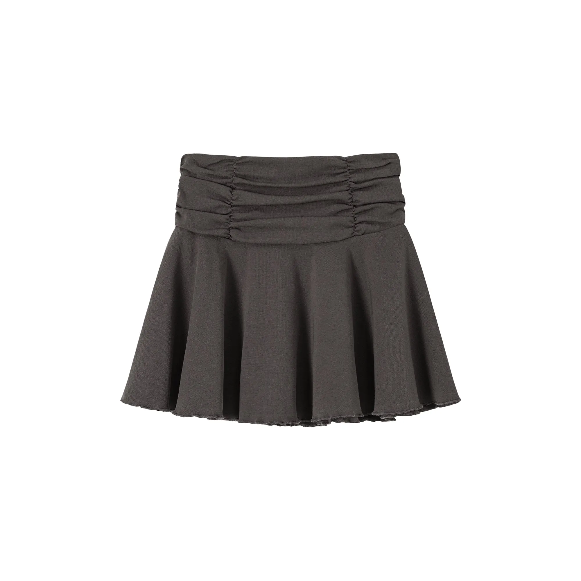 Sport Shirring Frill Mini Skirt