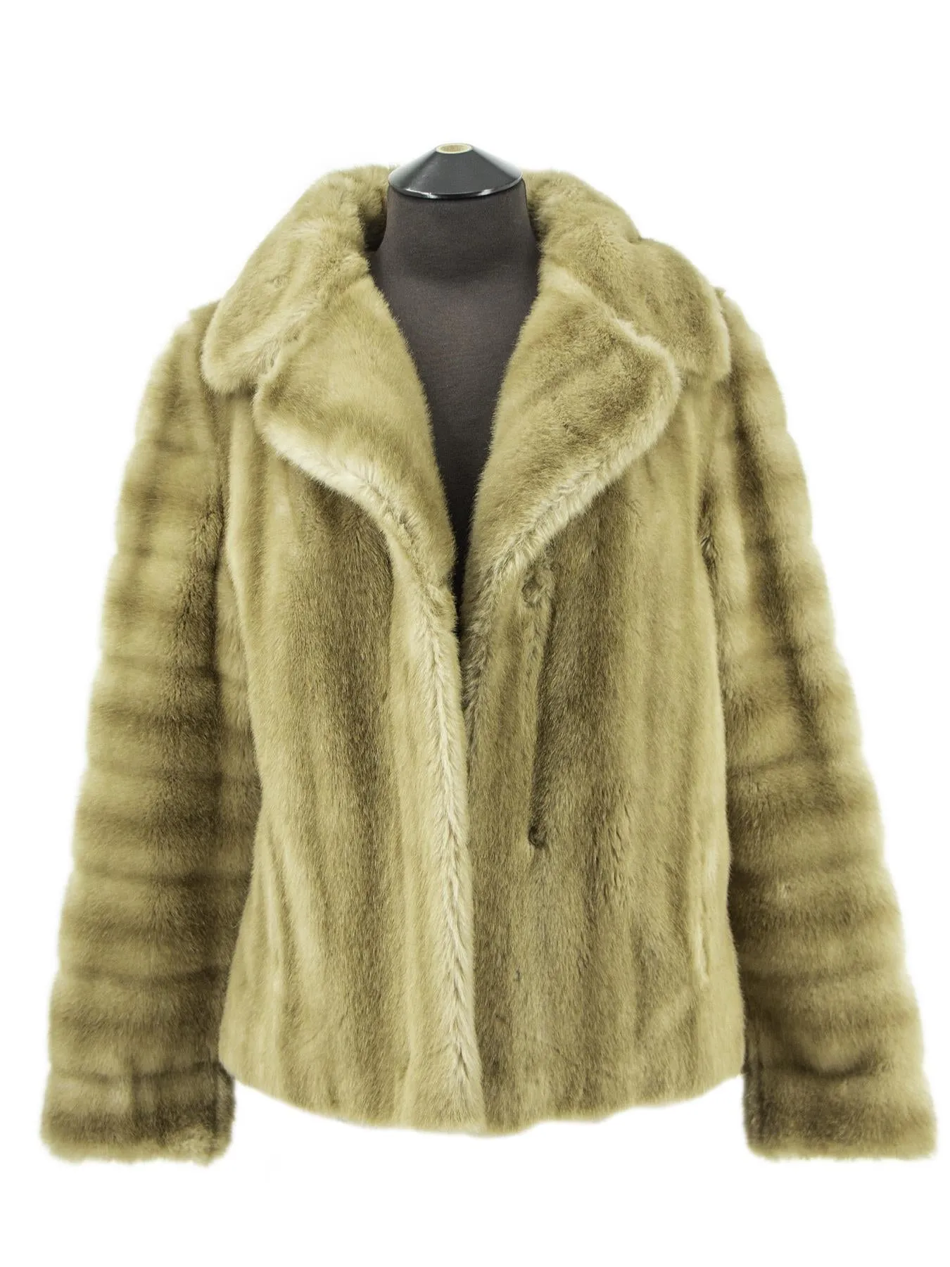 St Michael Short Vintage Faux Fur Jacket