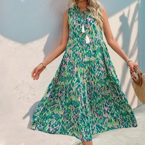 Summer Sleeveless Boho Maxi Dresses Wholesale Womens Clothing N3824062800033