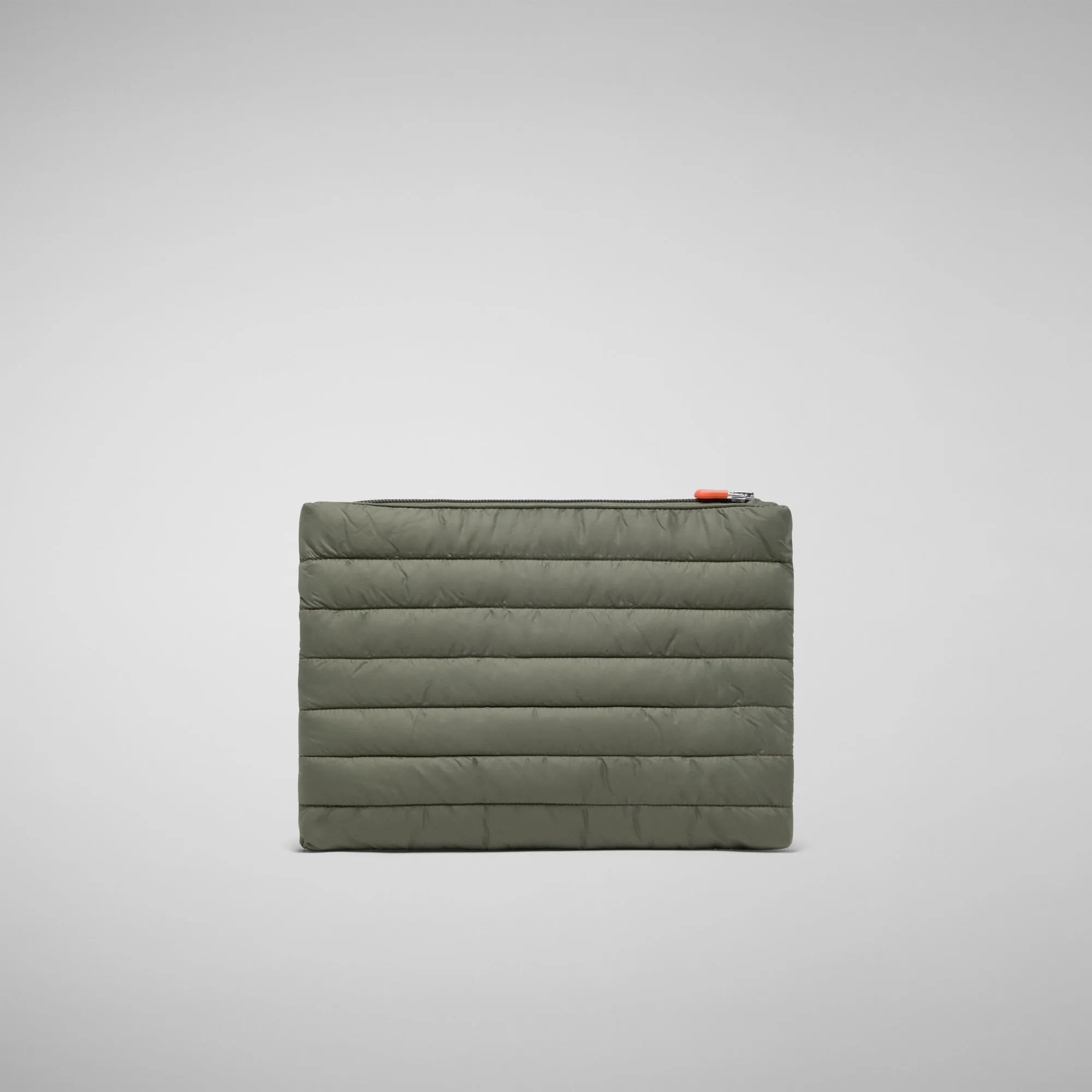 Unisex quilted pouch big Shaula in swamp green