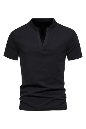 V-neck Summer Short Sleeves Men's Tops